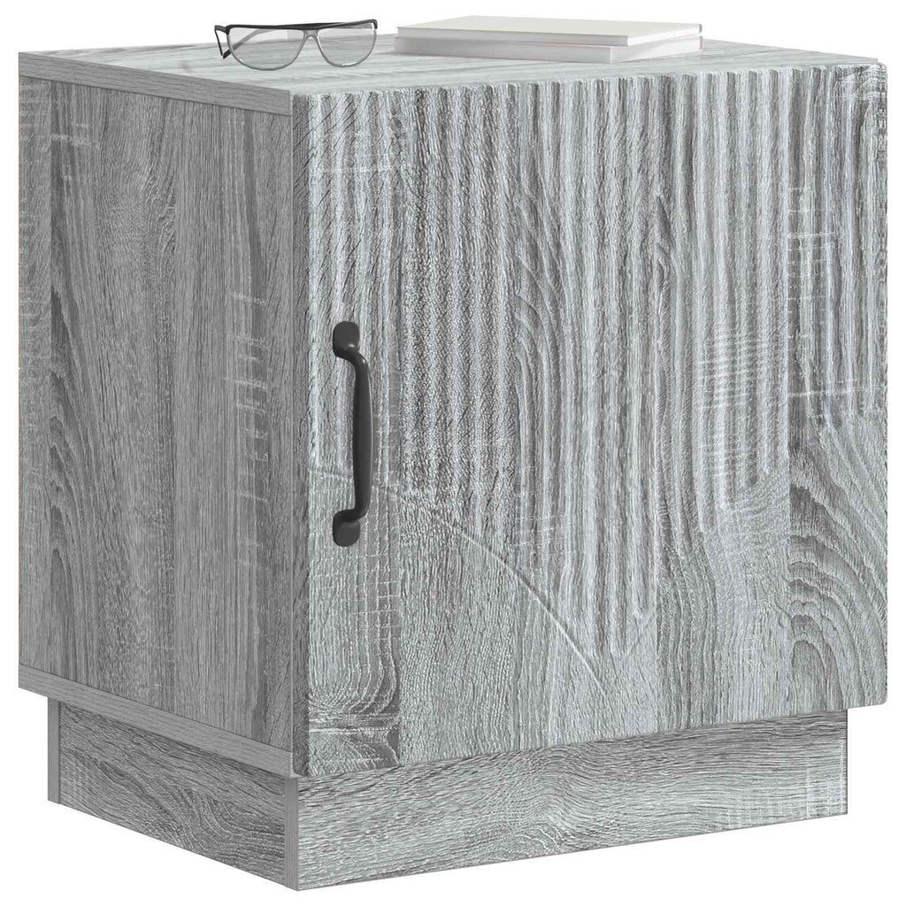 Comodino Sonoma grigio 43 x 34,5 x 47 cm Legno ingegnerizzato