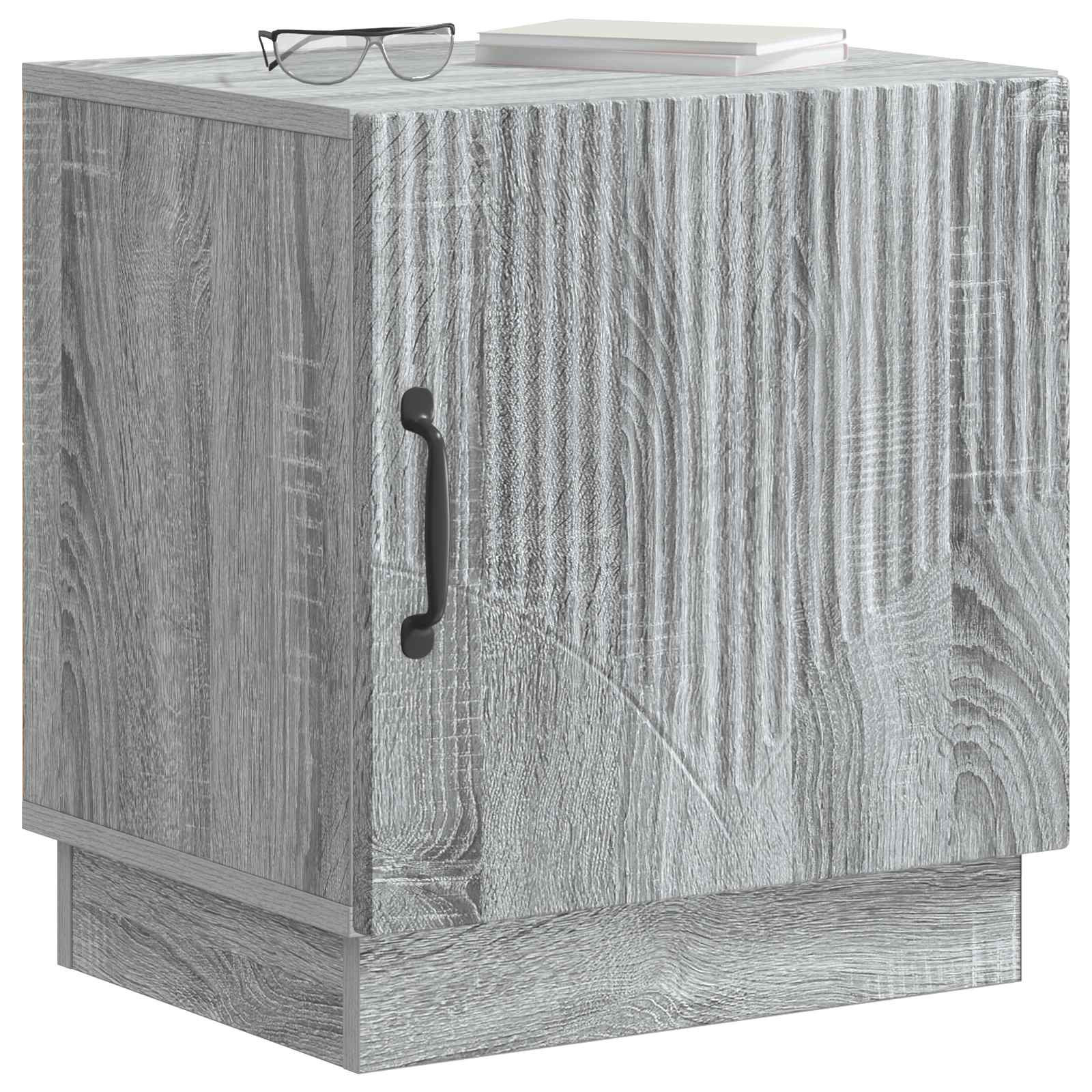 Comodino Sonoma grigio 43 x 34,5 x 47 cm Legno ingegnerizzato