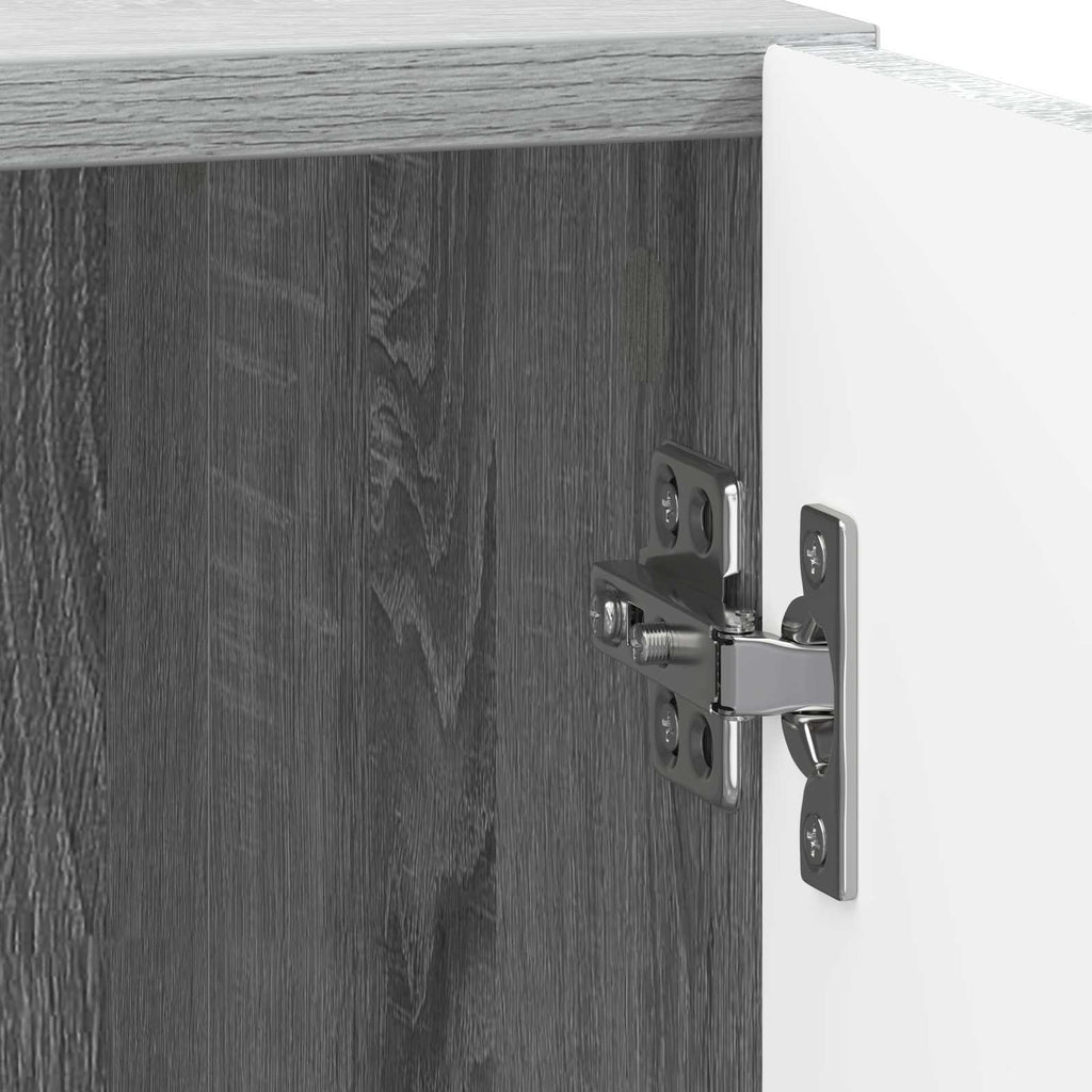 Comodino 2 pcs Sonoma grigio 43 x 34,5 x 47 cm
