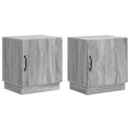 Comodino 2 pcs Sonoma grigio 43 x 34,5 x 47 cm