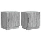 Comodino 2 pcs Sonoma grigio 43 x 34,5 x 47 cm