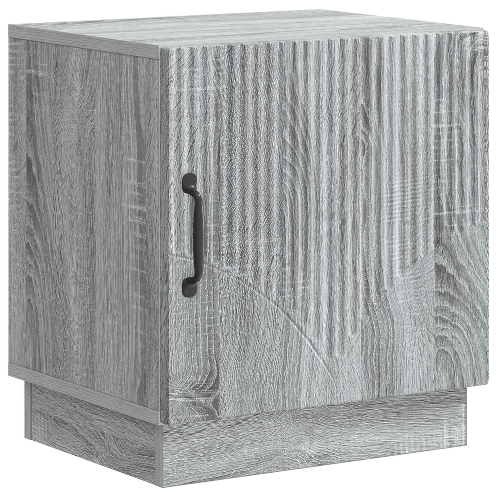 Comodino 2 pcs Sonoma grigio 43 x 34,5 x 47 cm