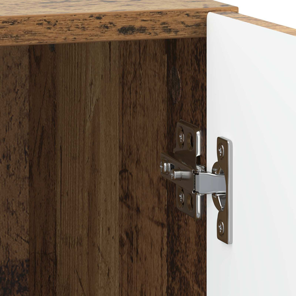 Comodino 2 pcs Legno antico 43 x 34,5 x 47 cm