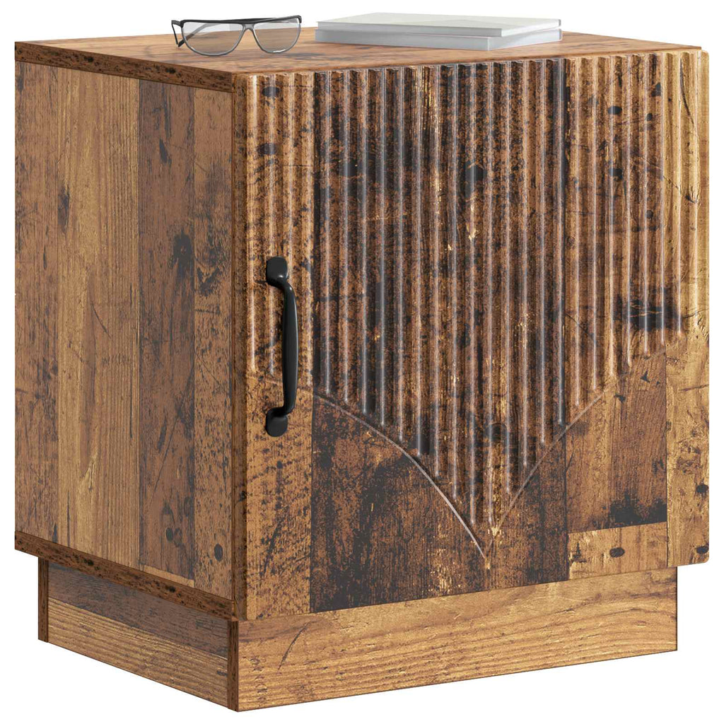 Comodino 2 pcs Legno antico 43 x 34,5 x 47 cm