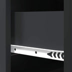 Mobile con Cassetti Nero 66 x 34,5 x 87 cm Legno ingegnerizzato