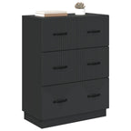 Mobile con Cassetti Nero 66 x 34,5 x 87 cm Legno ingegnerizzato