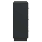 Mobile con Cassetti Nero 66 x 34,5 x 87 cm Legno ingegnerizzato