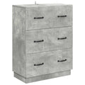 Mobile con Cassetti Grigio Cemento 66 x 34,5 x 87 cm