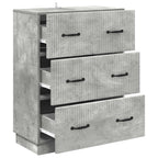 Mobile con Cassetti Grigio Cemento 66 x 34,5 x 87 cm