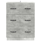 Mobile con Cassetti Grigio Cemento 66 x 34,5 x 87 cm