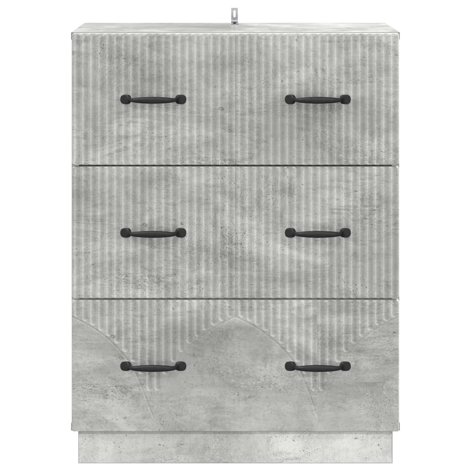 Mobile con Cassetti Grigio Cemento 66 x 34,5 x 87 cm