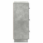 Mobile con Cassetti Grigio Cemento 66 x 34,5 x 87 cm