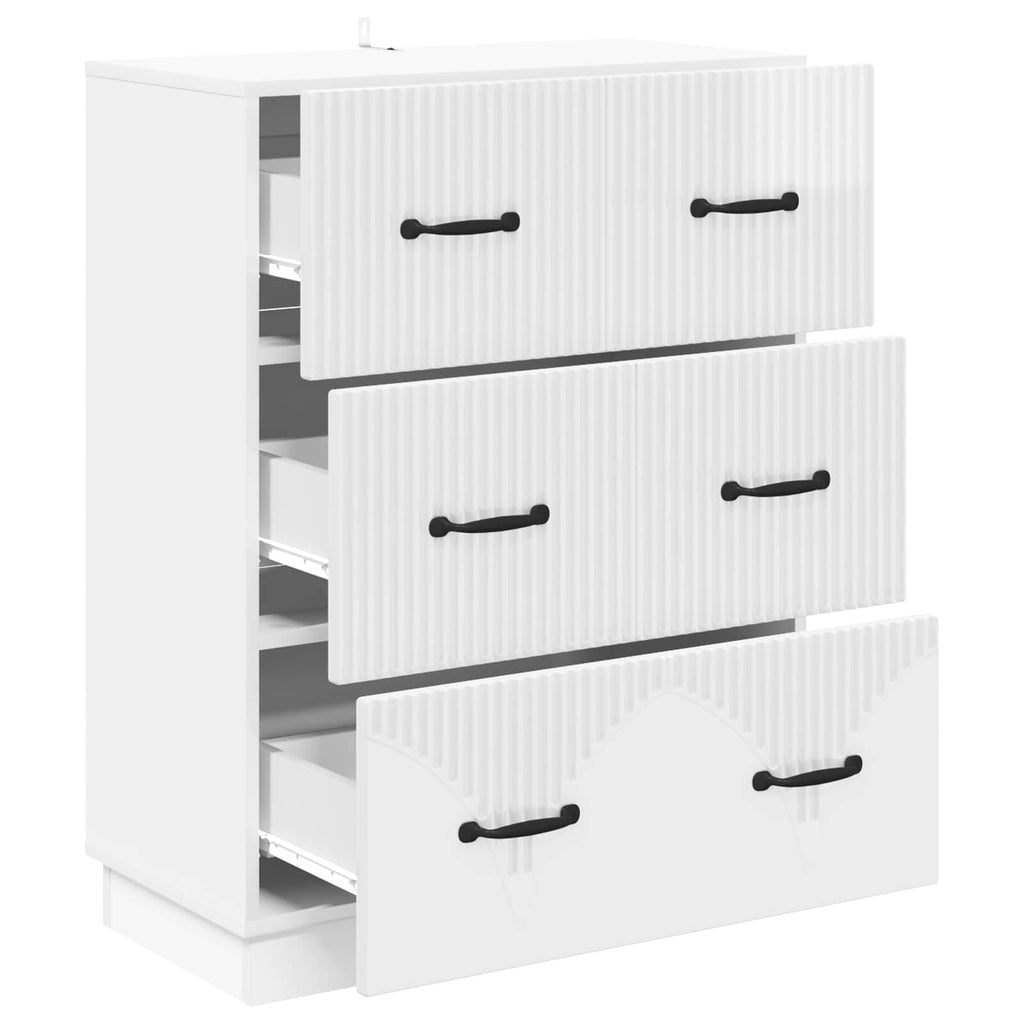 Mobile con Cassetti Bianco Lucido 66 x 34,5 x 87 cm