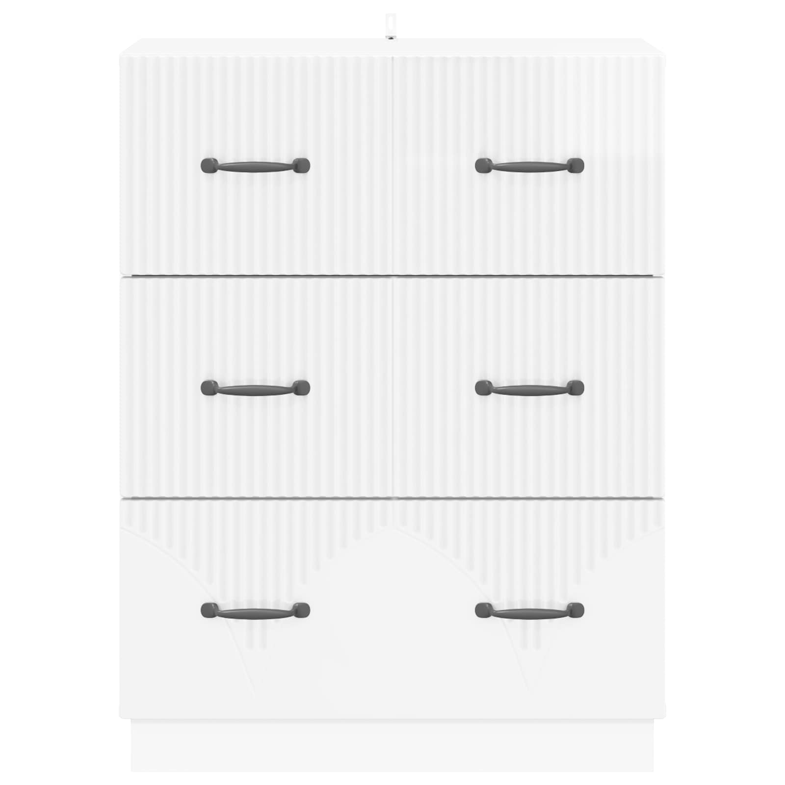 Mobile con Cassetti Bianco Lucido 66 x 34,5 x 87 cm