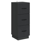 Mobile con Cassetti Nero 33 x 34,5 x 87 cm Legno ingegnerizzato