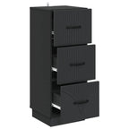 Mobile con Cassetti Nero 33 x 34,5 x 87 cm Legno ingegnerizzato