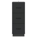Mobile con Cassetti Nero 33 x 34,5 x 87 cm Legno ingegnerizzato
