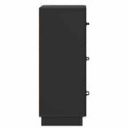 Mobile con Cassetti Nero 33 x 34,5 x 87 cm Legno ingegnerizzato