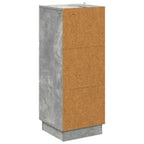 Mobile con Cassetti Grigio Cemento 33 x 34,5 x 87 cm