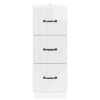 Mobile con Cassetti Bianco Lucido 33 x 34,5 x 87 cm