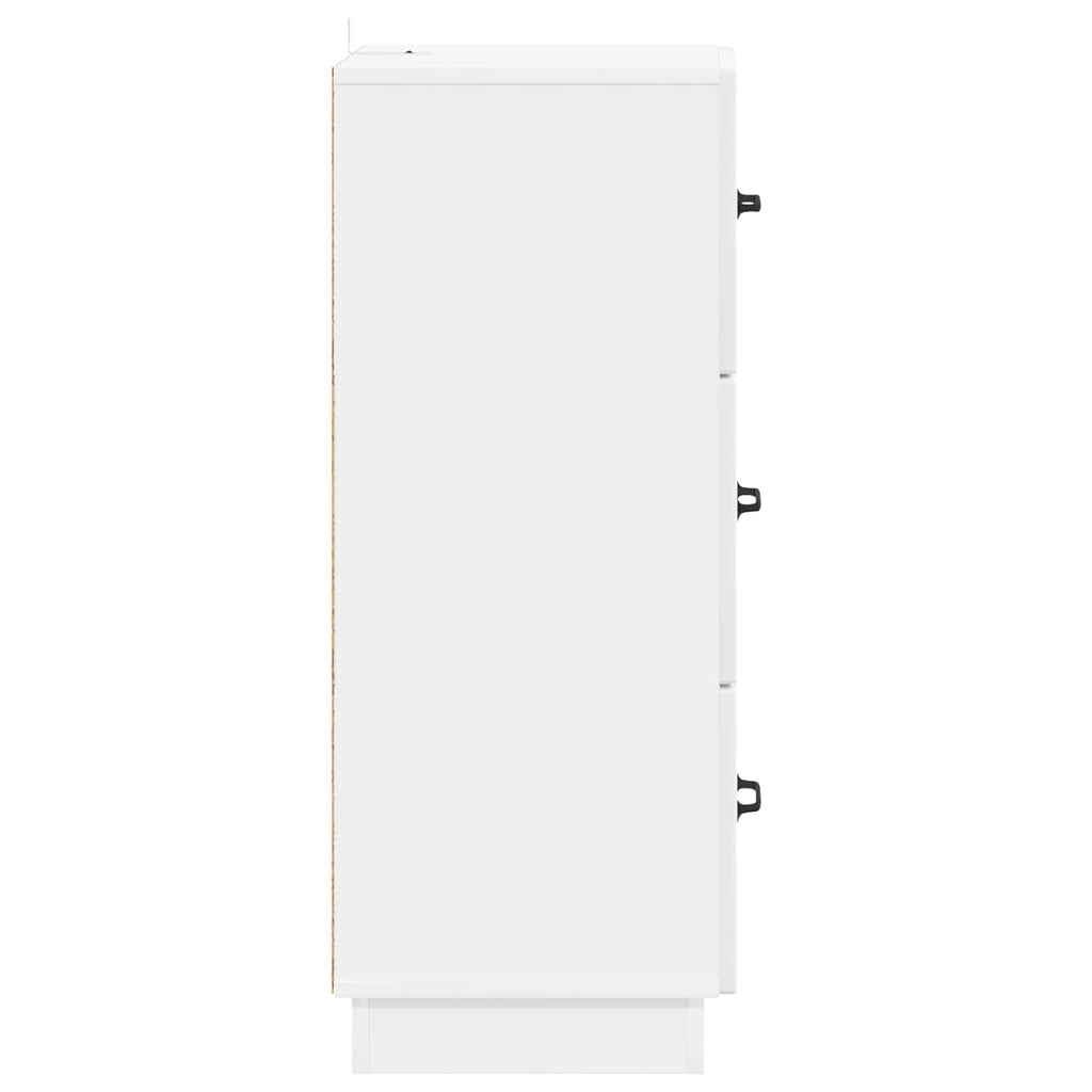 Mobile con Cassetti Bianco Lucido 33 x 34,5 x 87 cm