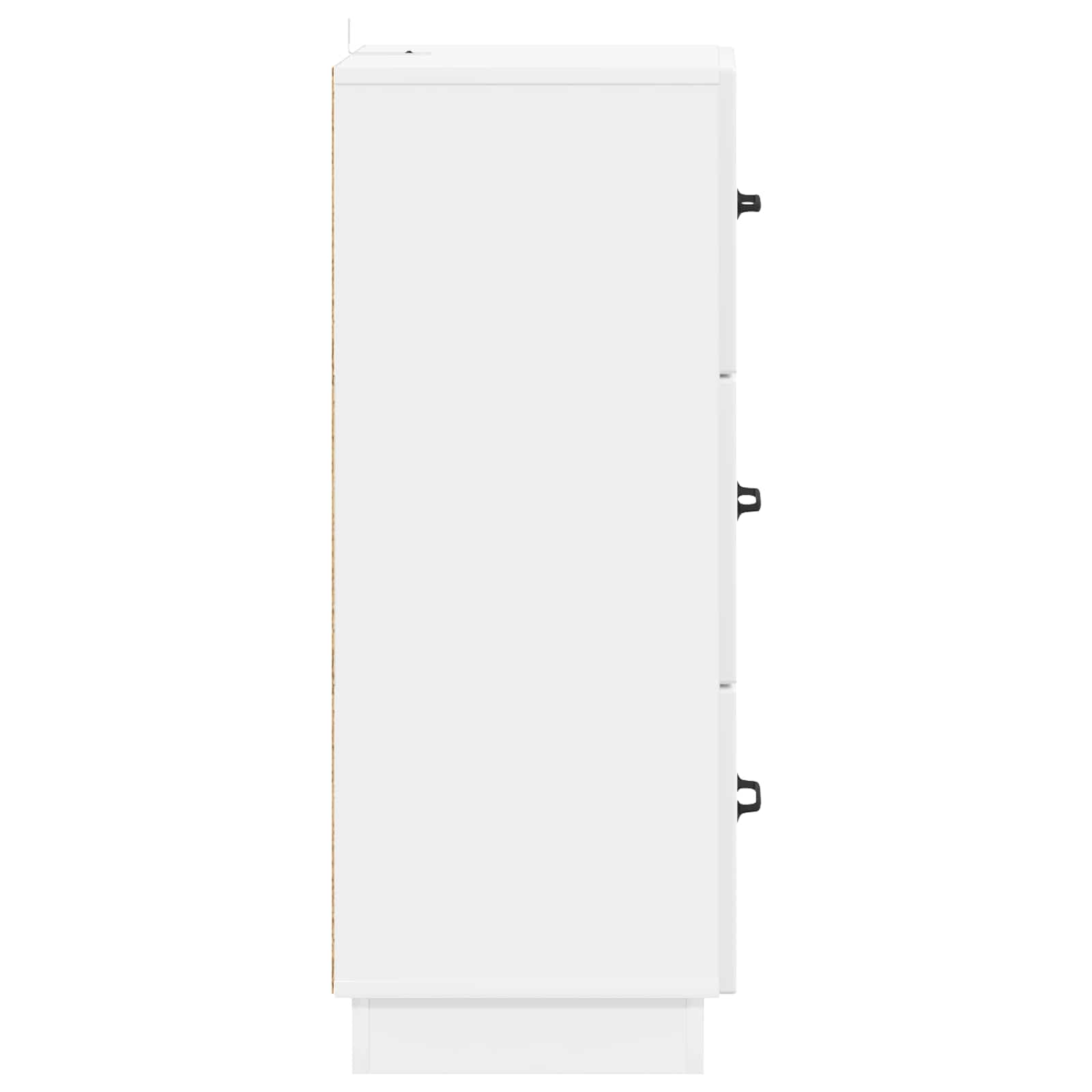 Mobile con Cassetti Bianco Lucido 33 x 34,5 x 87 cm