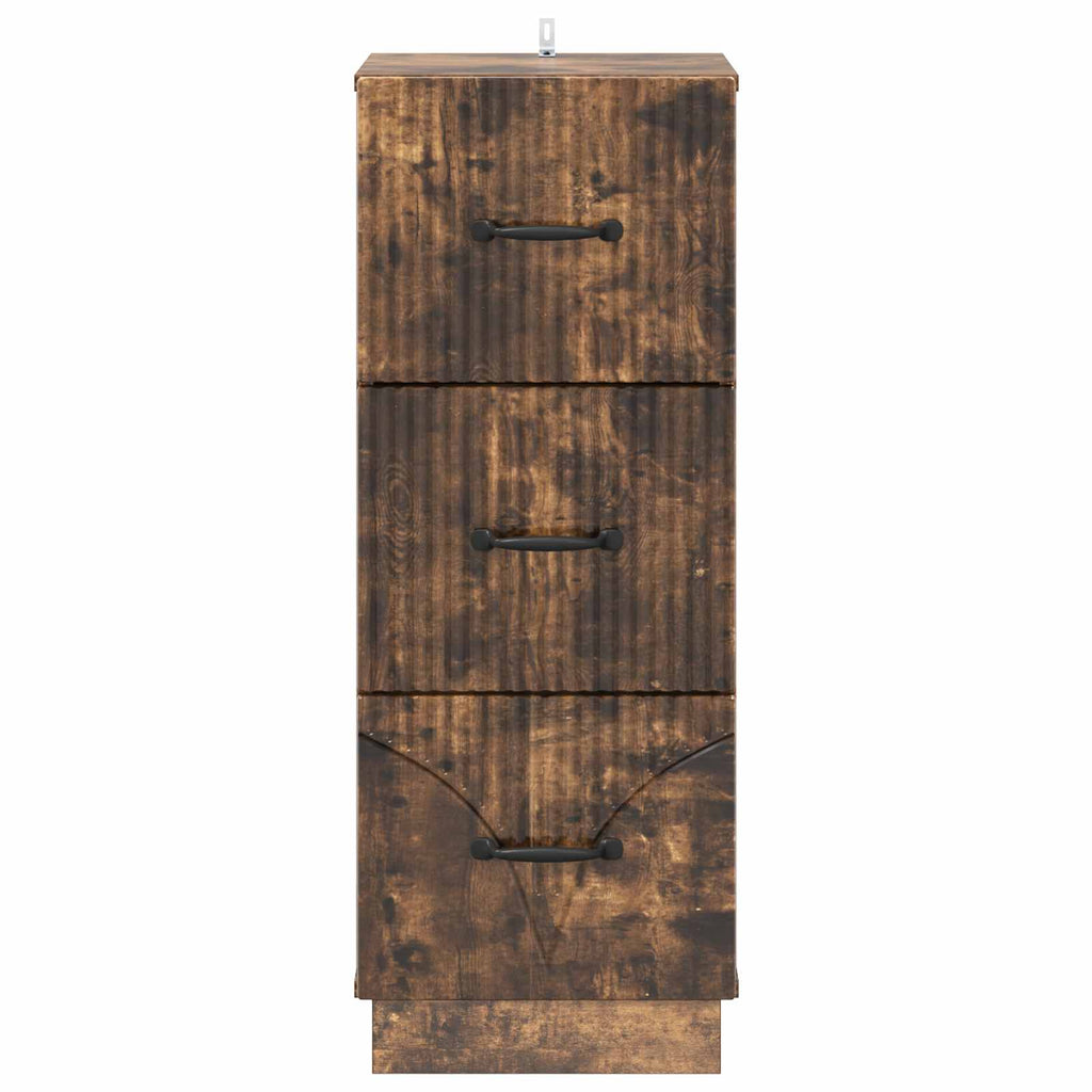 Mobile con Cassetti Rovere Fumo 33 x 34,5 x 87 cm