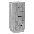 Mobile con Cassetti Grigio Sonoma 33 x 34,5 x 87 cm