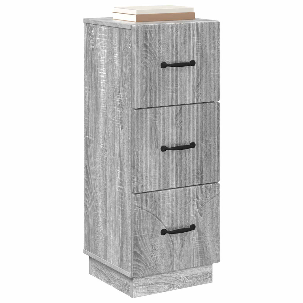 Mobile con Cassetti Grigio Sonoma 33 x 34,5 x 87 cm