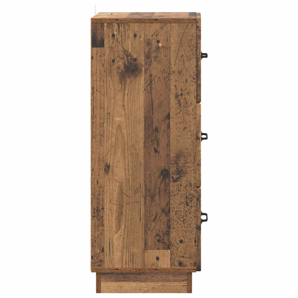 Mobile con Cassetti Legno antico 33 x 34,5 x 87 cm