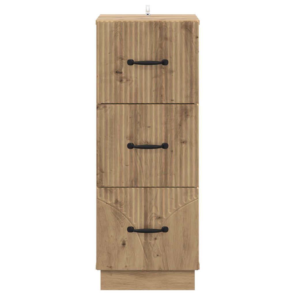 Mobile con Cassetti Rovere Artigianale 33 x 34,5 x 87 cm