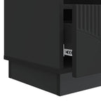 Mobile TV Nero 102 x 34,5 x 47 cm Legno ingegnerizzato
