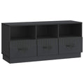 Mobile TV Nero 102 x 34,5 x 47 cm Legno ingegnerizzato