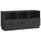 Mobile TV Nero 102 x 34,5 x 47 cm Legno ingegnerizzato