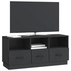 Mobile TV Nero 102 x 34,5 x 47 cm Legno ingegnerizzato