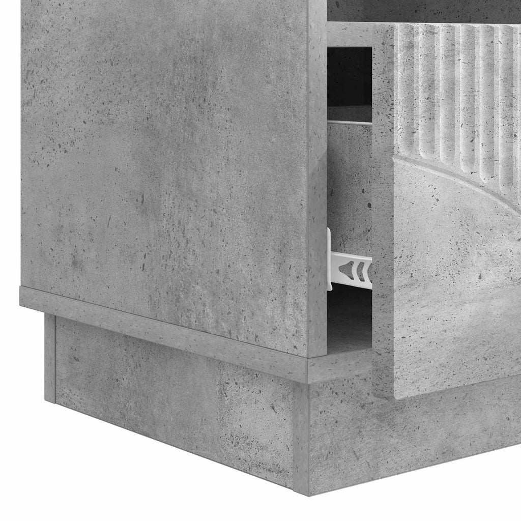 Mobile TV con cassetto Grigio Cemento 102 x 34,5 x 47 cm