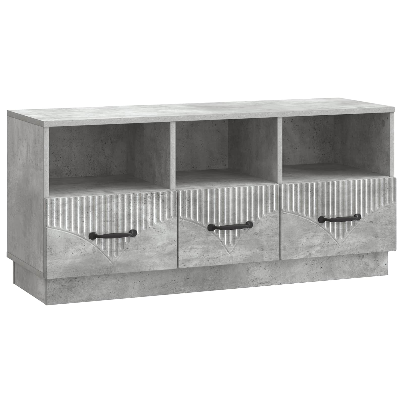 Mobile TV con cassetto Grigio Cemento 102 x 34,5 x 47 cm