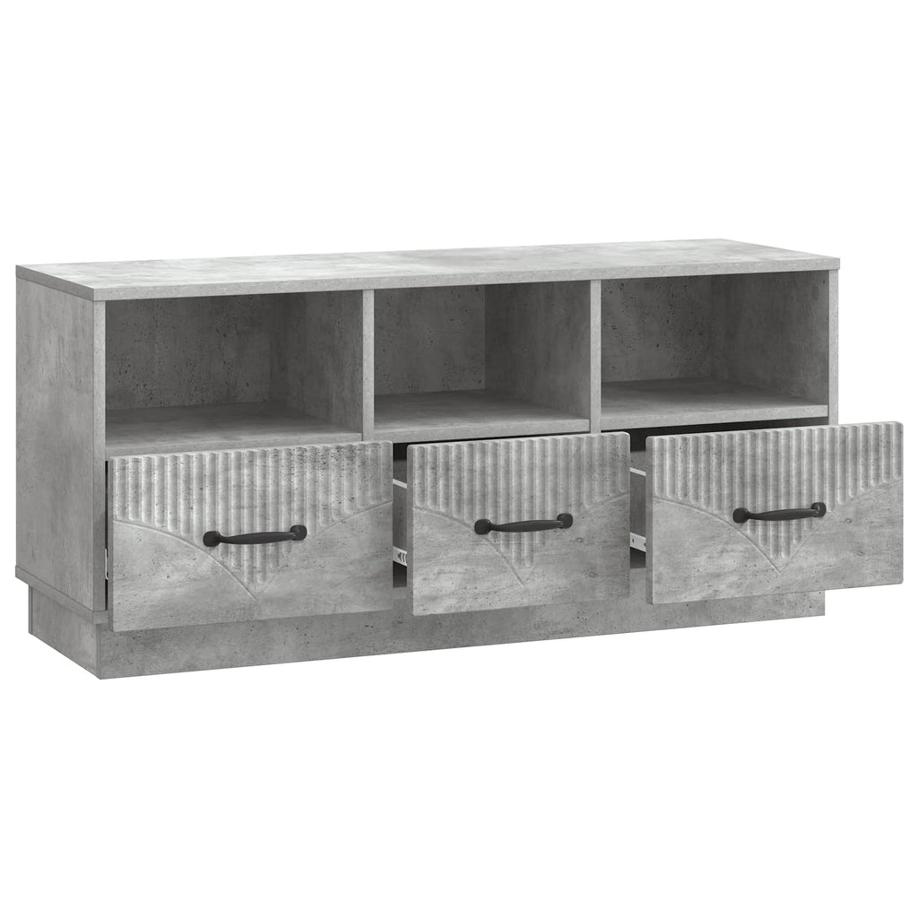 Mobile TV con cassetto Grigio Cemento 102 x 34,5 x 47 cm
