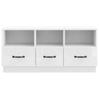 Mobile TV Bianco Lucido 102 x 34,5 x 47 cm Legno ingegnerizzato