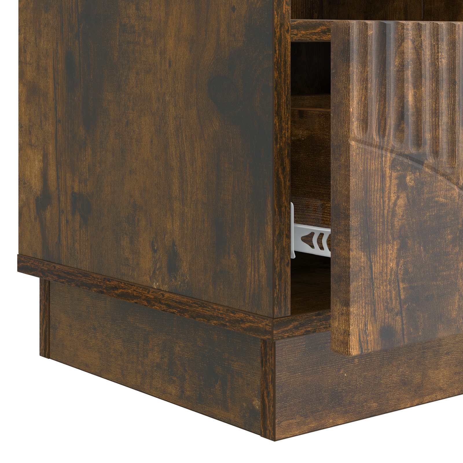 Mobile TV Rovere Fumo 102 x 34,5 x 47 cm Legno ingegnerizzato