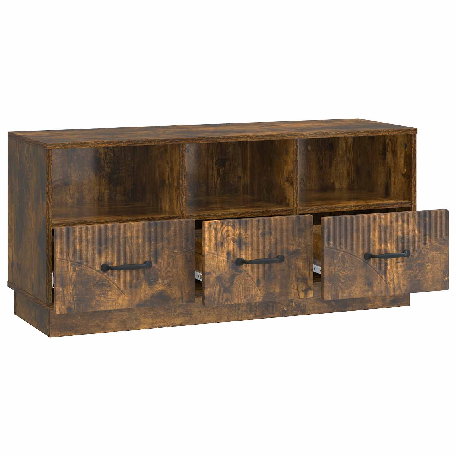 Mobile TV Rovere Fumo 102 x 34,5 x 47 cm Legno ingegnerizzato