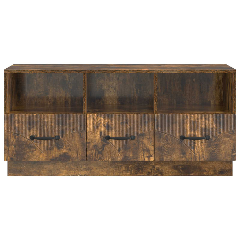 Mobile TV Rovere Fumo 102 x 34,5 x 47 cm Legno ingegnerizzato