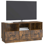 Mobile TV Rovere Fumo 102 x 34,5 x 47 cm Legno ingegnerizzato