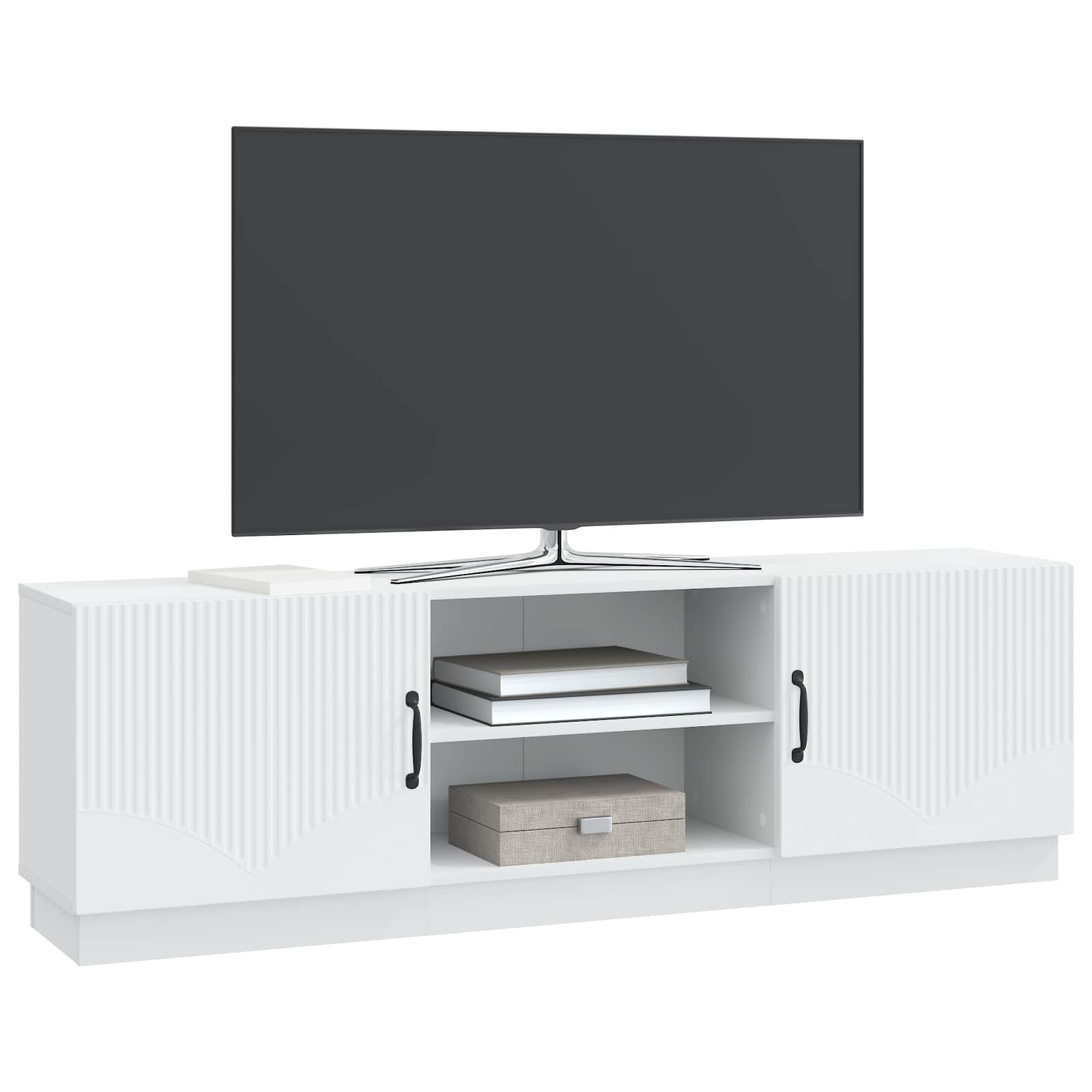 Mobile TV Bianco 150 x 31 x 47 cm Legno ingegnerizzato