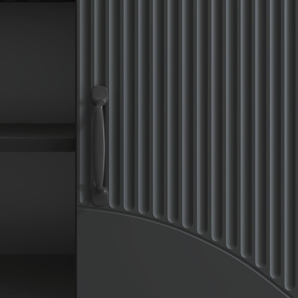 Mobile TV Nero 150 x 31 x 47 cm Legno ingegnerizzato