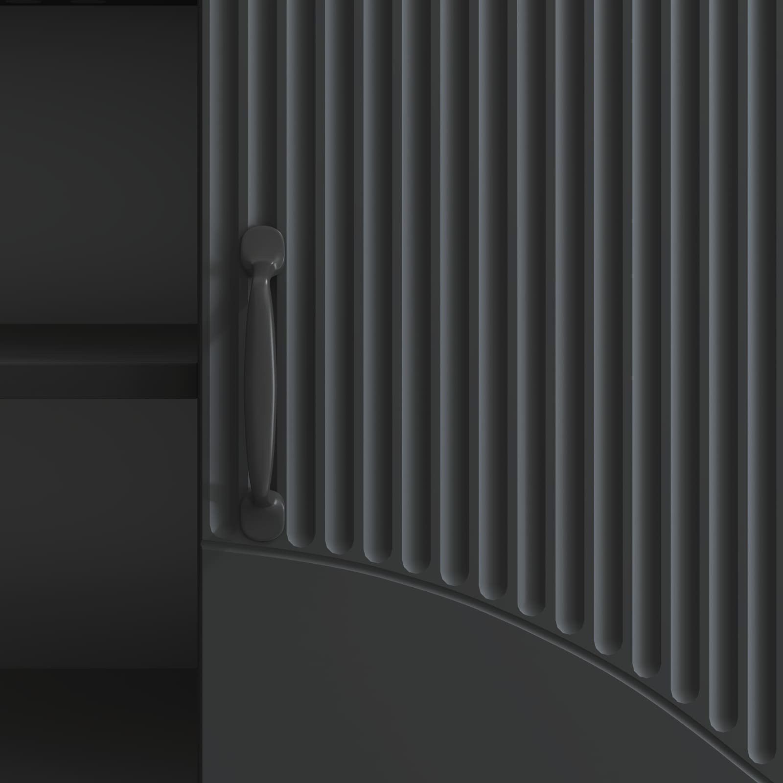 Mobile TV Nero 150 x 31 x 47 cm Legno ingegnerizzato
