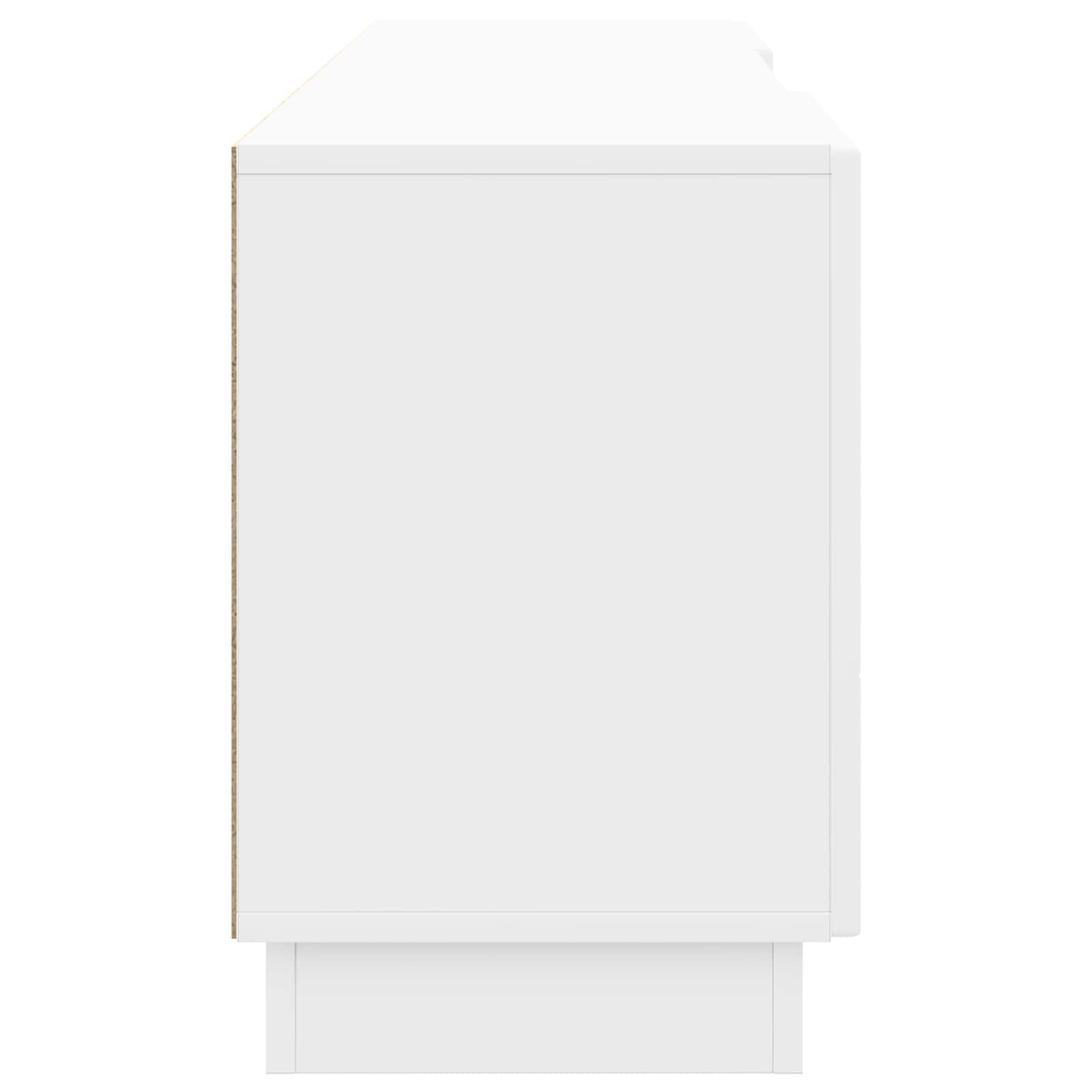 Mobile TV Bianco Lucido 150 x 31 x 47 cm Legno ingegnerizzato