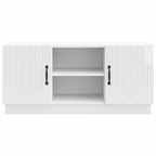 Mobile TV Bianco Lucido 102 x 34,5 x 47 cm Legno ingegnerizzato