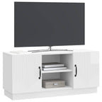 Mobile TV Bianco Lucido 102 x 34,5 x 47 cm Legno ingegnerizzato