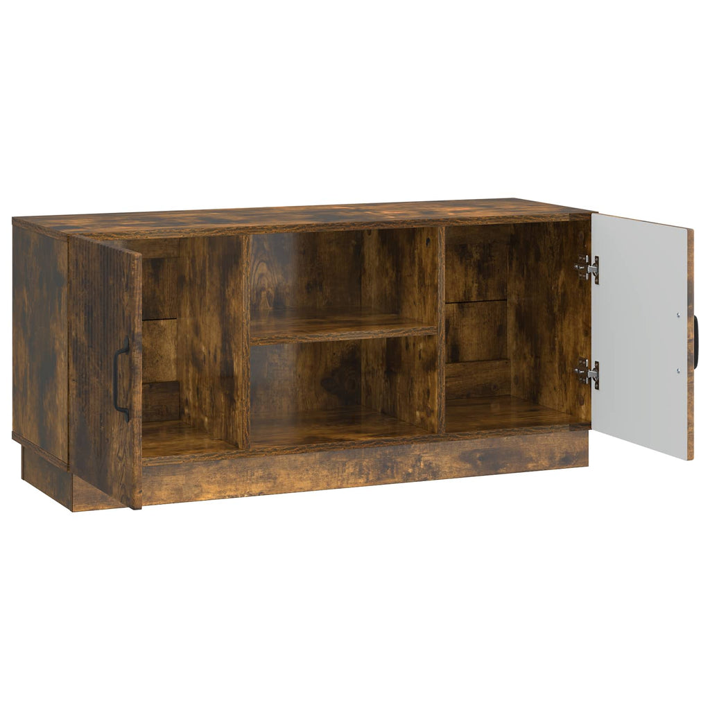 Mobile TV Rovere Fumo 102 x 34,5 x 47 cm Legno ingegnerizzato